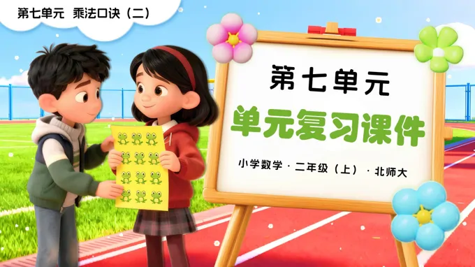 第七单元 乘法口诀(二)(单元复习课件)二年级数学上册北师大PPT课件含知识清单