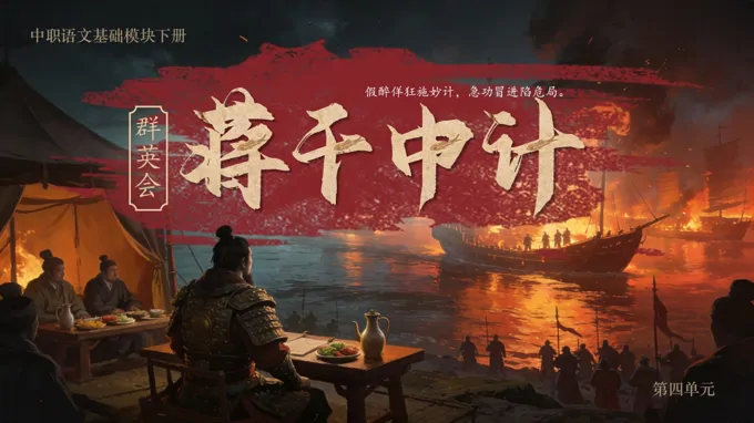 中职语文下册第三单元《群英会蒋干中计》ppt课件（教案+逐字稿+教学反思）