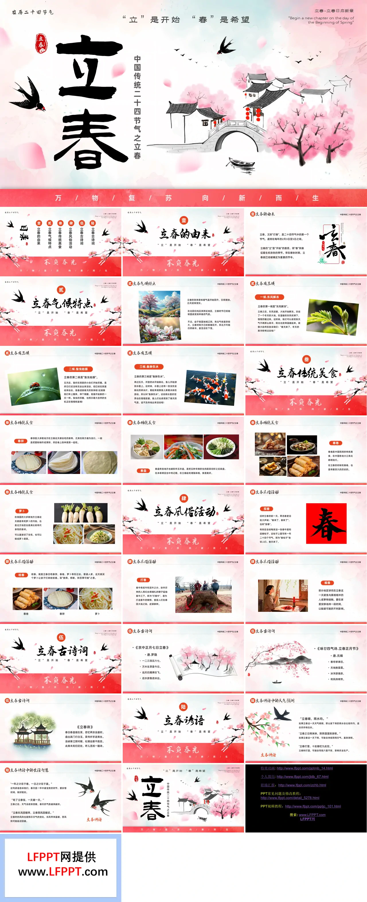 二十四节日之立春节气介绍PPT含讲稿