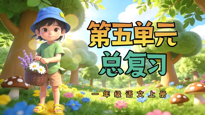 一年级语文上册第五单元复习ppt课件