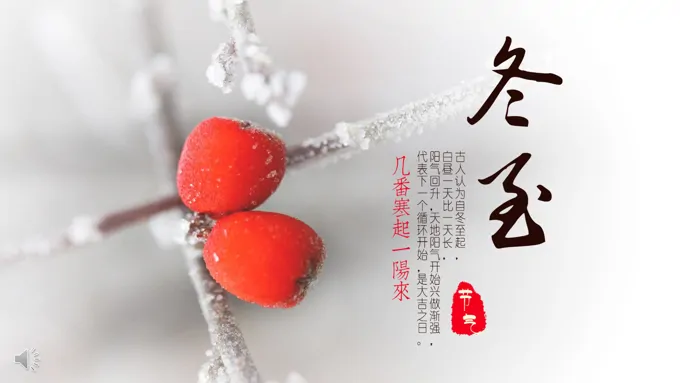 冬至PPT模板