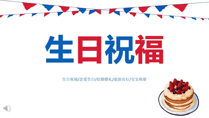 生日快闪PPT模板