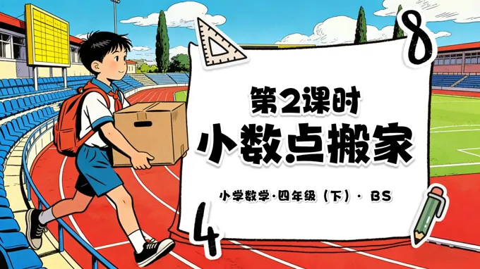 第三单元 第2课时 小数点搬家（教学课件）四年级数学下册北师大PPT课件（教案+分层作业+学习任务单）