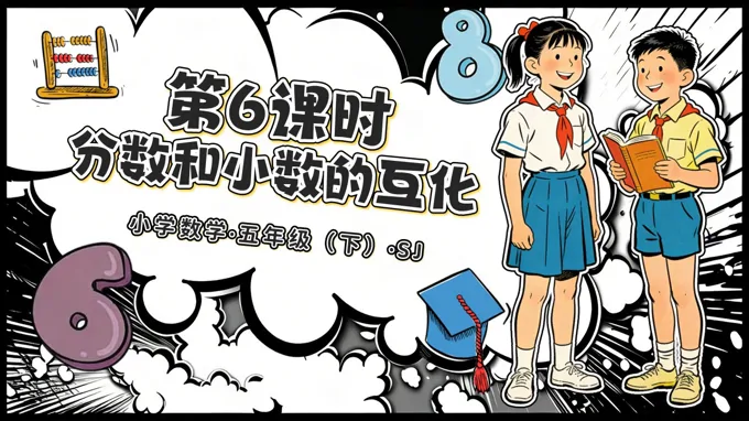 五年级数学下册苏教 第四单元第6课时《分数和小数的互化》ppt课件（教案）
