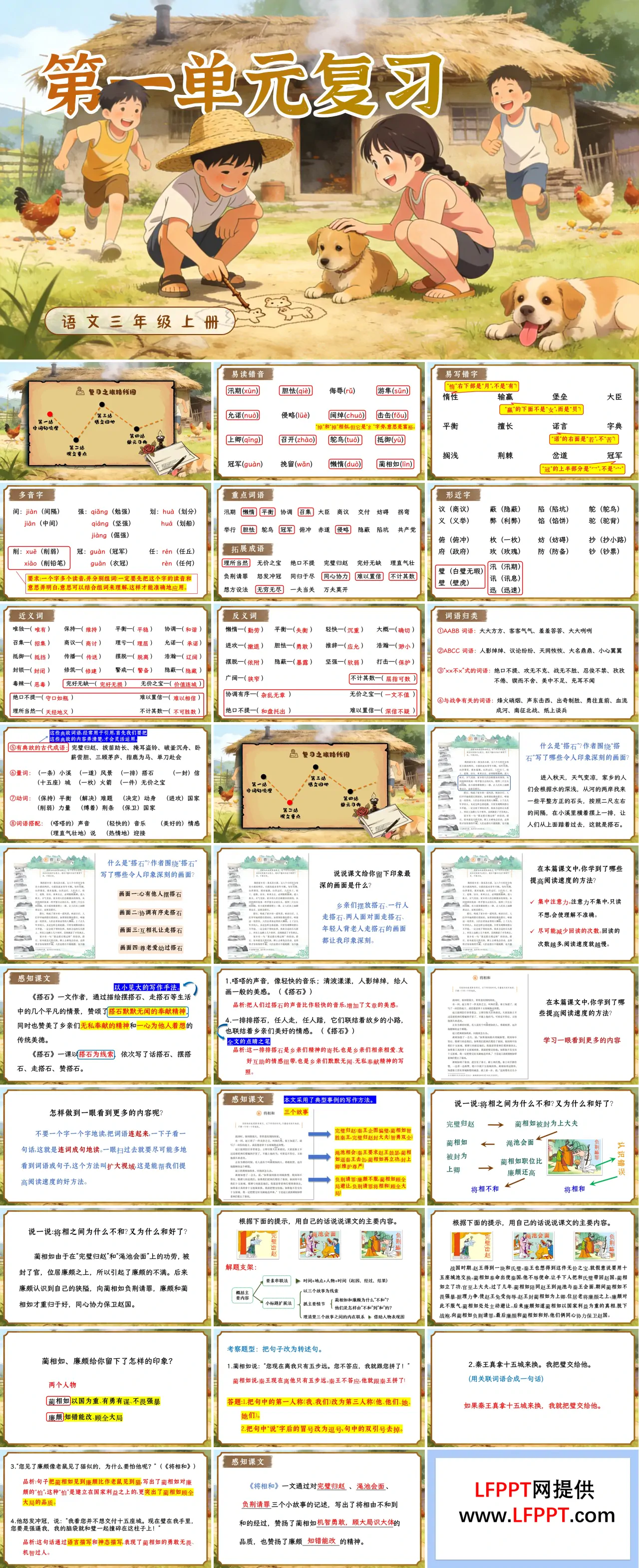 五年级上册第二单元复习ppt课件