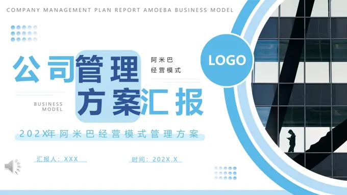 公司管理方案汇报PPT动态模板