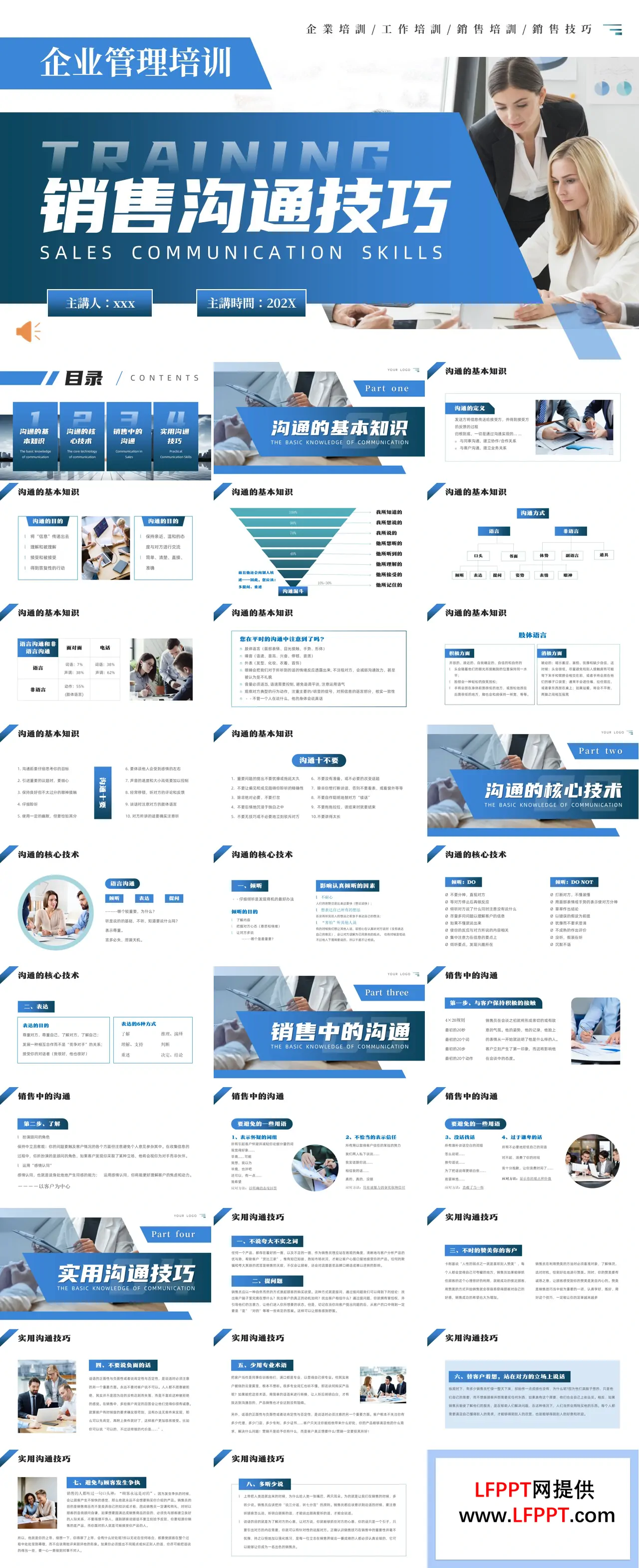 企业销售沟通技巧培训PPT含讲稿