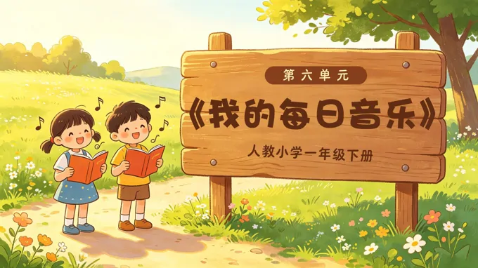 一年级音乐下册人教 第六单元《我的每日音乐》ppt课件（教案）