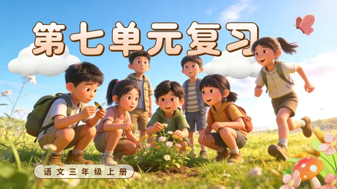 三年级语文上册第七单元复习ppt课件