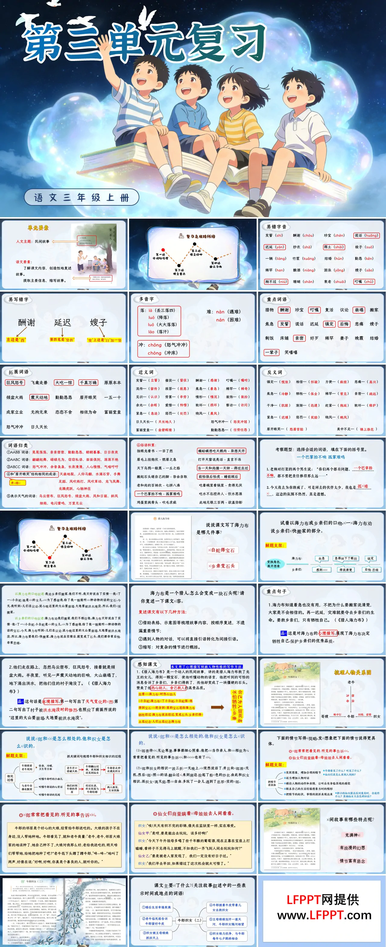 五年级上册第三单元复习ppt课件