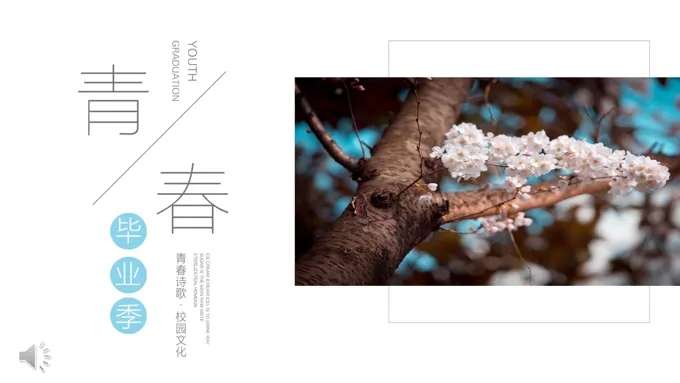 毕业季我的青春PPT相册模板