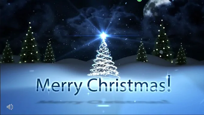 高端圣诞节祝福贺卡PPT模板