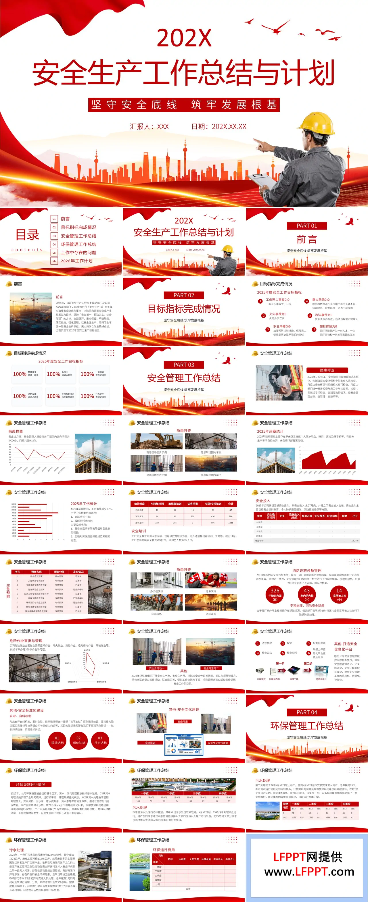 2026年安全生产工作总结与计划PPT含讲稿
