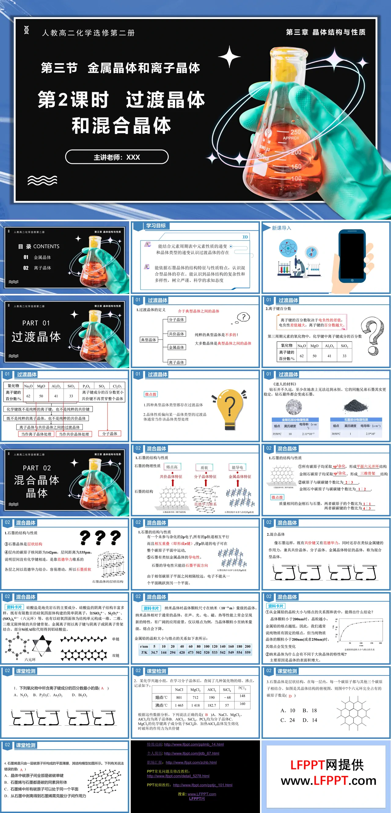 3.3.2过度晶体与混合晶体高二化学人教选修第二册PPT课件