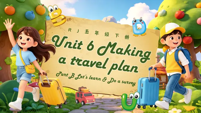 五年级英语下册人教 Unit 6 第5课时 《Part B Let’s learn&Do a survey》ppt课件（教案）