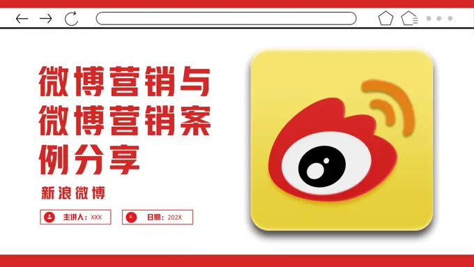 微博营销与微博营销案例分享PPT课件模板职场培训
