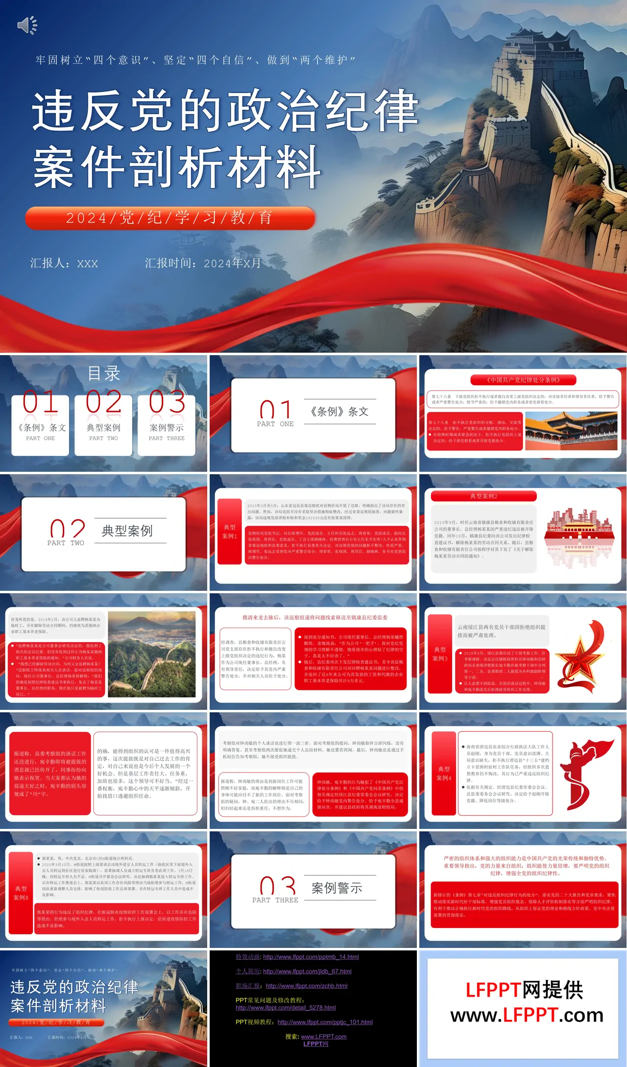 党纪学习教育专题党课PPT课件