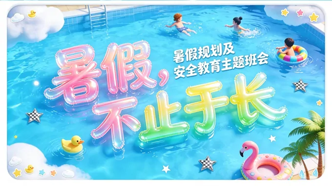 暑假规划及安全教育主题班会PPT含讲稿