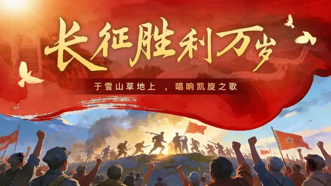 《长征胜利万岁》中职语文基础模快下册第一单元PPT课件（教案+逐字稿+教学反思）