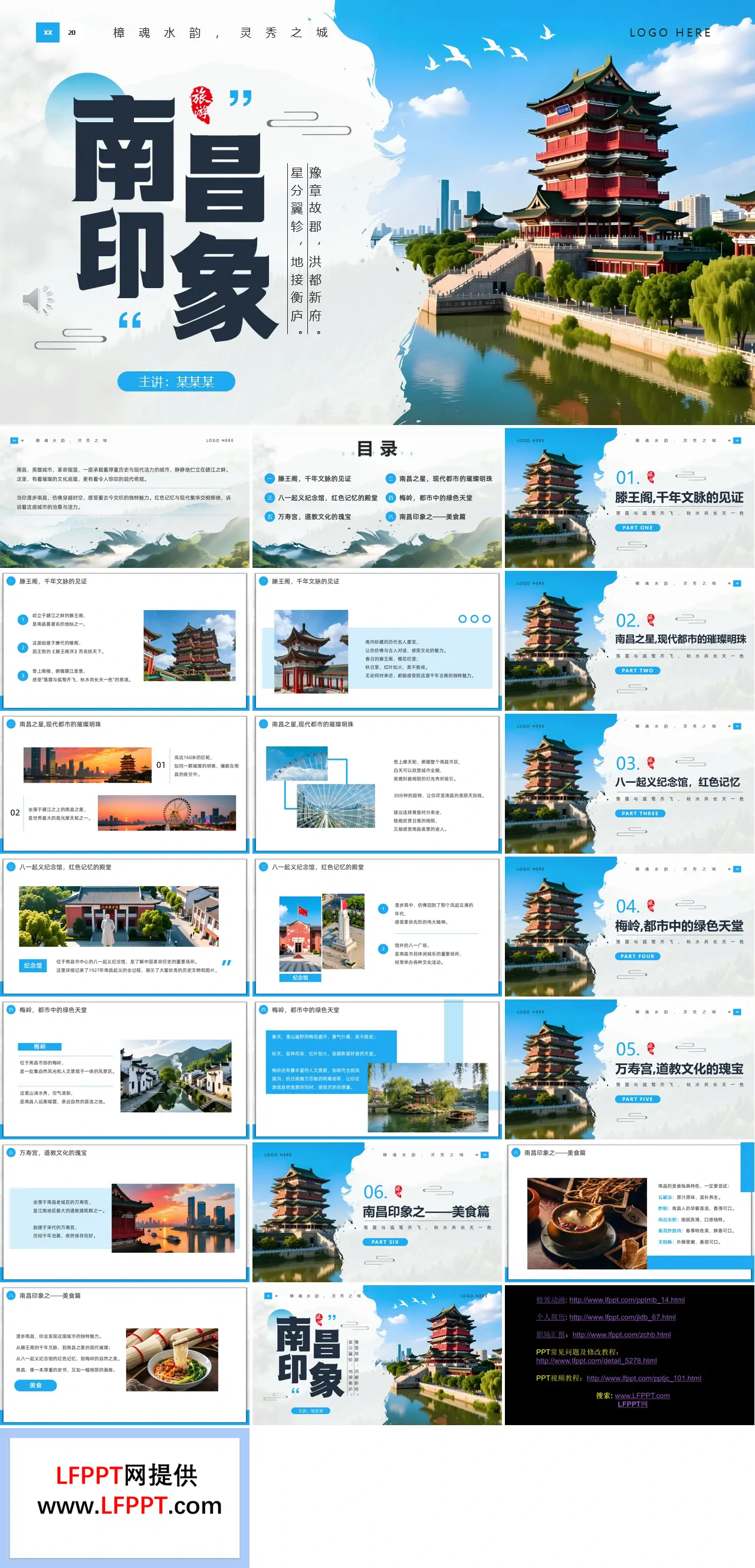 南昌印象旅游介绍PPT含讲稿