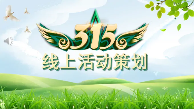 315消费者权益保护日线上活动策划PPT