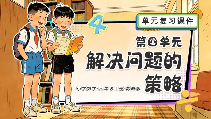 第四单元 解决问题的策略（复习课件）六年级数学上册苏教ppt课件（知识清单+单元测试）