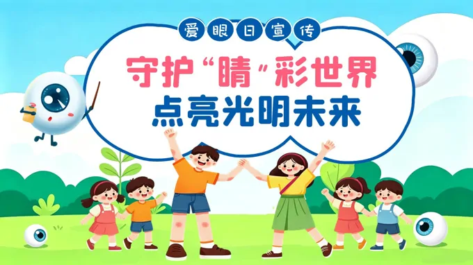 幼儿园6月6日爱眼日主题班会PPT全国爱眼日含讲稿