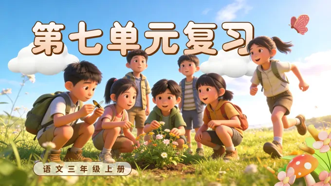 三年级语文上册第七单元复习ppt课件