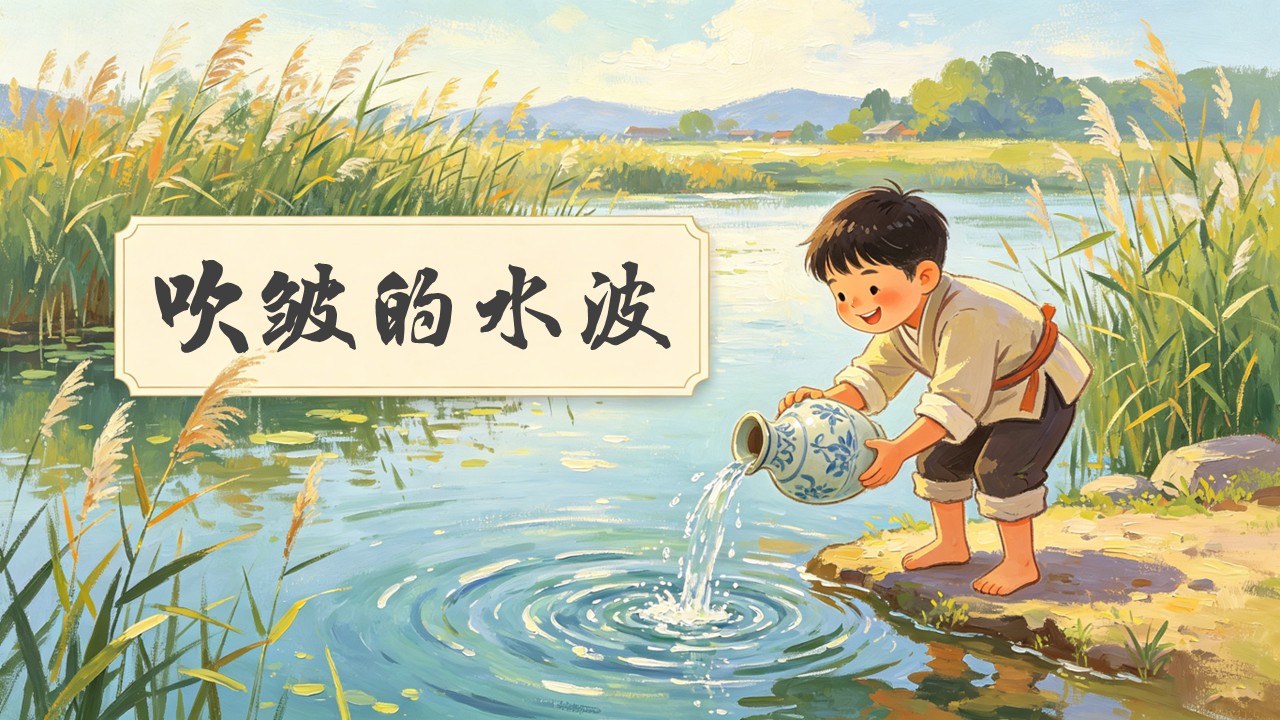 二年级上册美术人教 第一单元《吹皱的水波》ppt课件（教案）