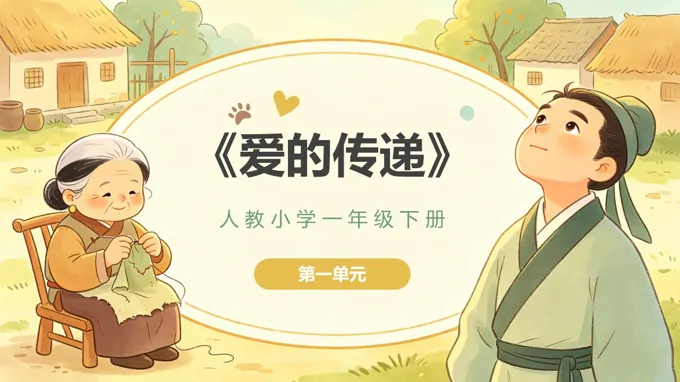 一年级音乐下册人教 第一单元《爱的传递》ppt课件（教案）