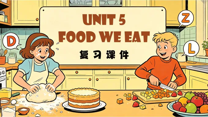 五年级英语上册人教PEP Unit 5 Food We Eat(单元复习)ppt课件(知识清单)