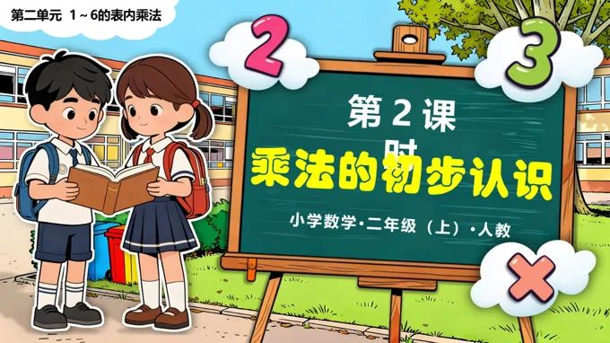 第二单元 第2课时 乘法的初步认识（2）二年级数学上册人教新教材PPT课件含教案