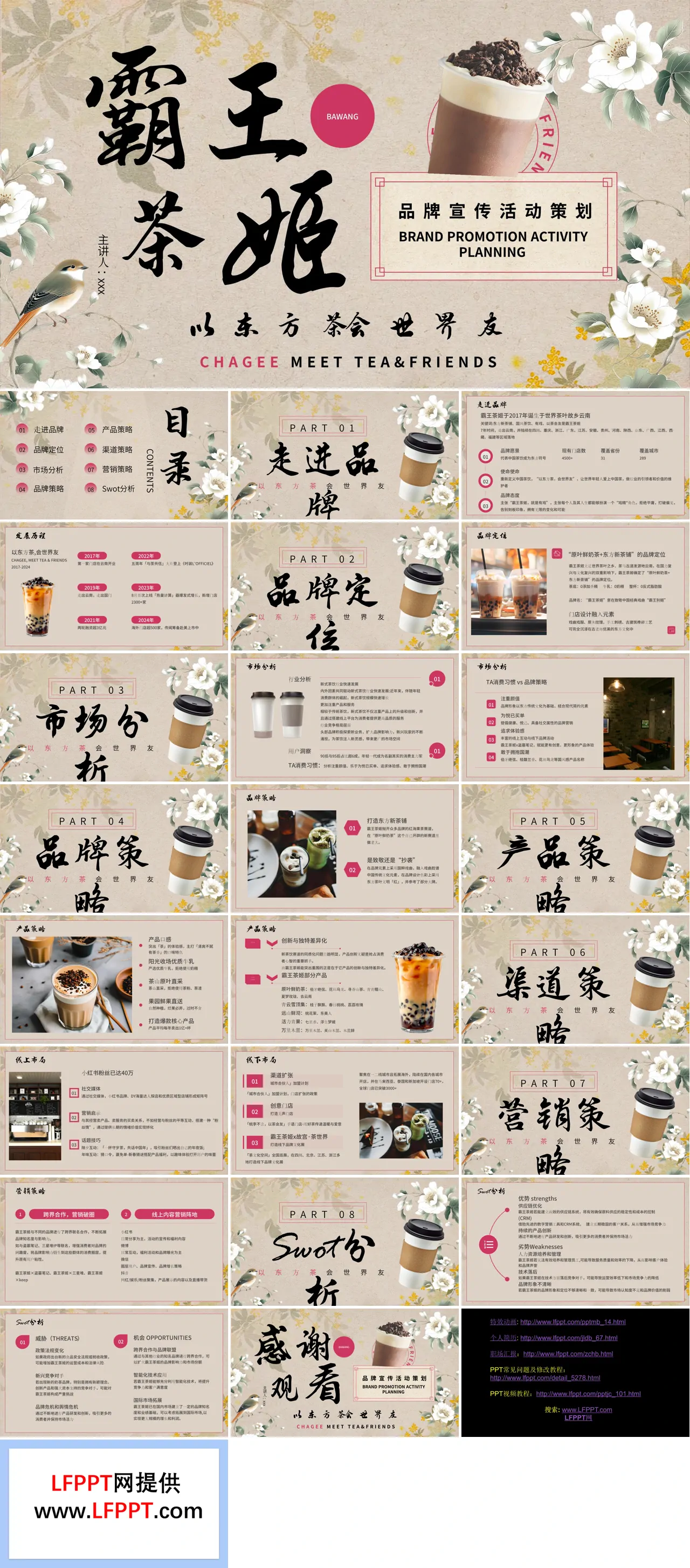 霸王茶姬产品介绍动态PPT含讲稿