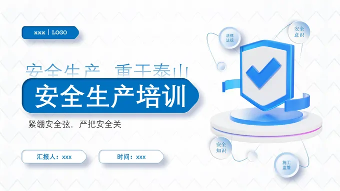安全生产培训ppt模板