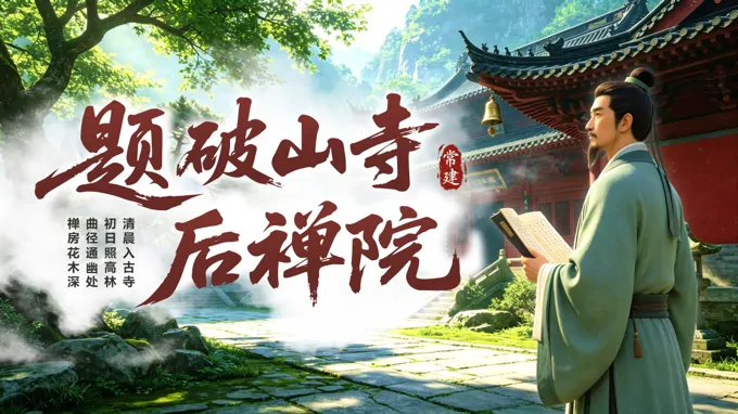 《题破山寺后禅院》语文八年级下册PPT课件（含教案+逐字稿+教学反思）