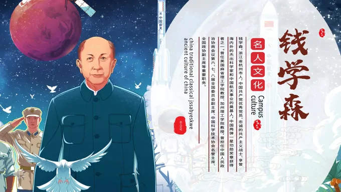 两弹一星中国导弹之父钱学森介绍PPT课件