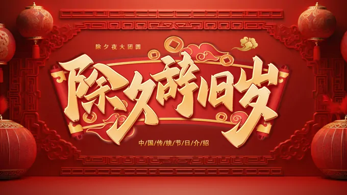 中国传统节日除夕介绍PPT