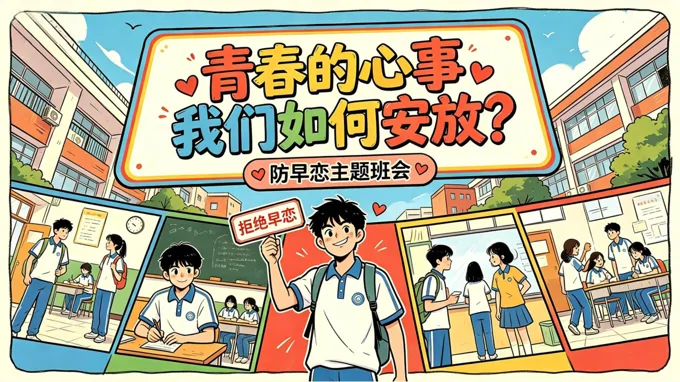 青春的心事我们如何安放——拒绝早恋主题班会PPT含讲稿