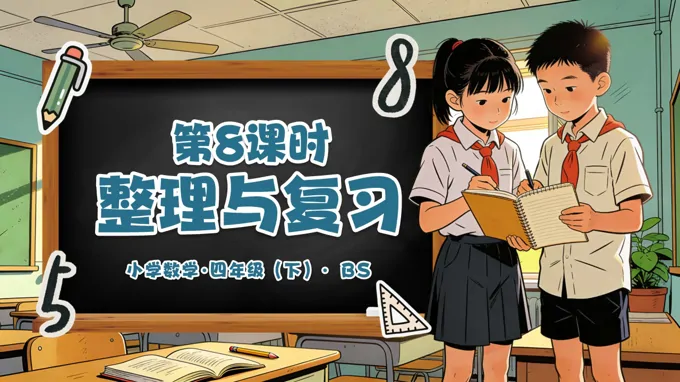 第三单元 第8课时 整理与复习（教学课件）四年级数学下册北师大PPT课件（教案+分层作业+学习任务单）