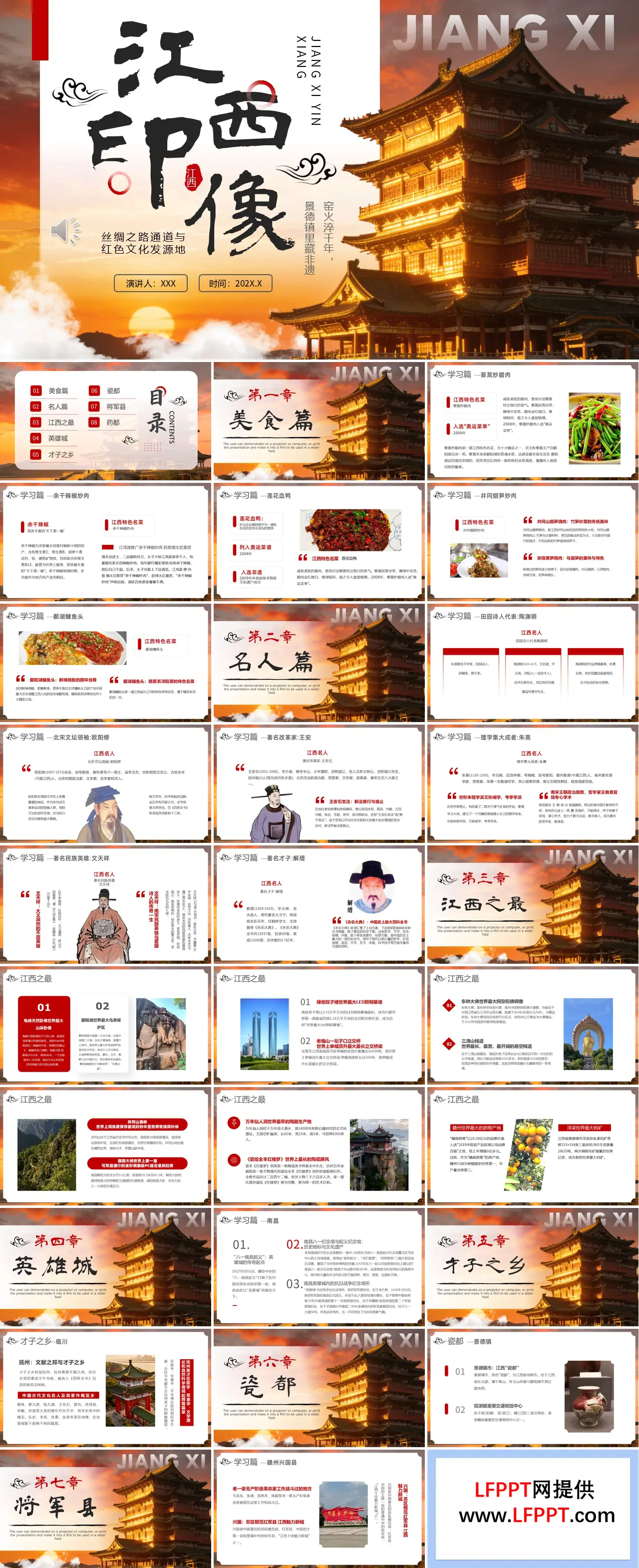 江西印象旅游旅行介绍PPT含讲稿