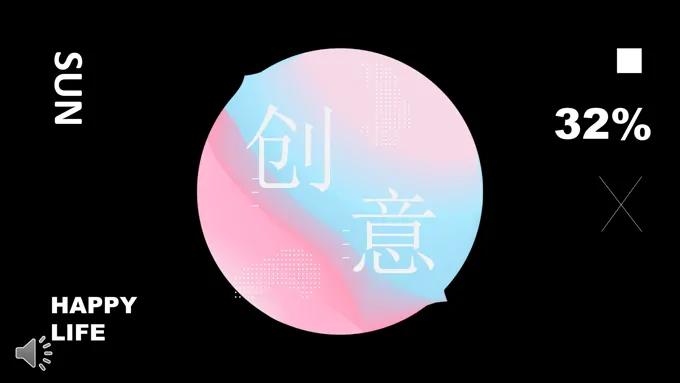 欧美创意蒸汽波风格工作汇报总结PPT模板