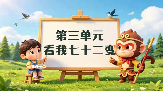 一年级上册美术人教 第三单元《看我七十二变》ppt课件（教案）